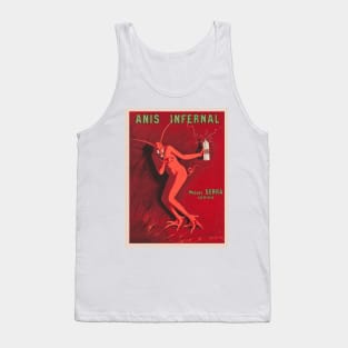 Vintage Anis Infernal Liqueur Advertising Art - Devil / Satan Tank Top